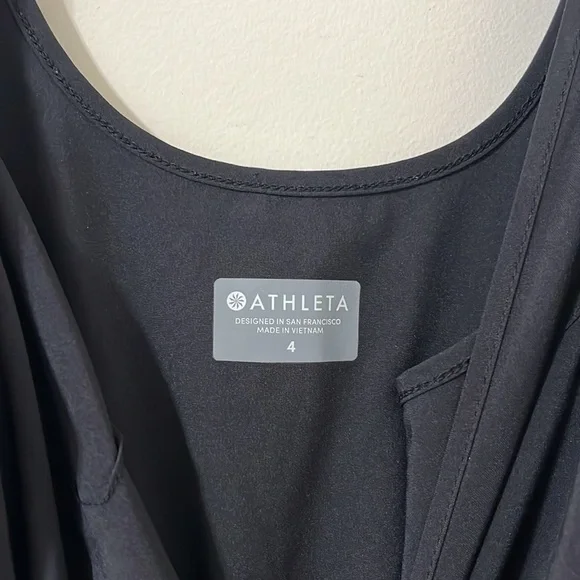 Athleta Black Roaming Romper Size 4 - Picture 11 of 12
